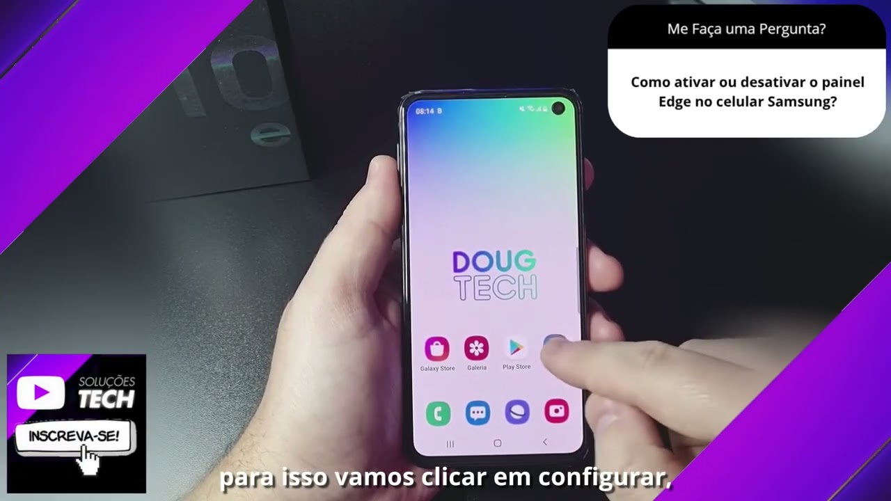 Como ativar ou desativar o painel Edge no celular Samsung❓