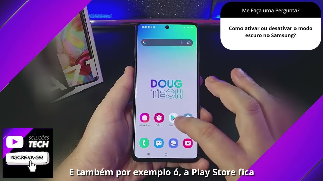Como ativar ou desativar o modo escuro no Samsung❓