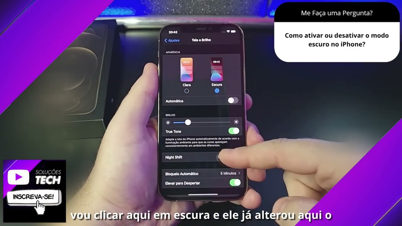 Como ativar ou desativar o modo escuro no iPhone❓