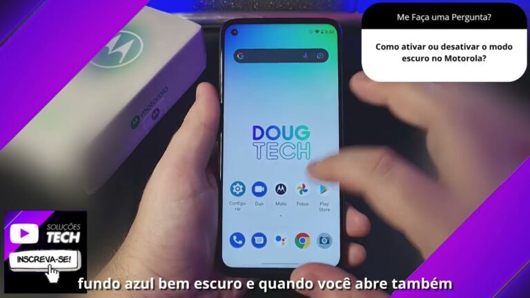 Como ativar ou desativar o modo escuro no Motorola❓