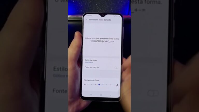 COMO MUDAR A FONTE DAS LETRAS NO SAMSUNG #Shorts