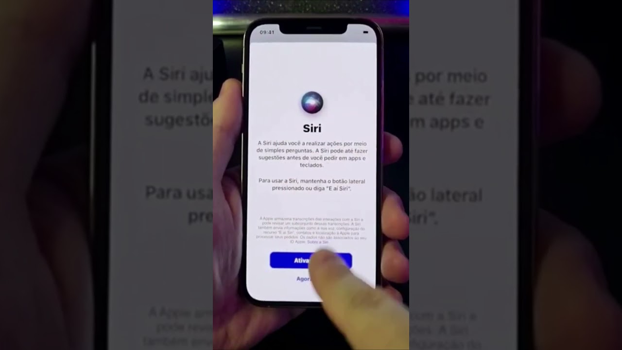 ► Ativar ou Desativar a Siri no iPhone Passo a Passo #Shorts