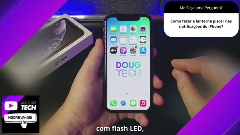 Como fazer a lanterna piscar nas notificações do iPhone❓