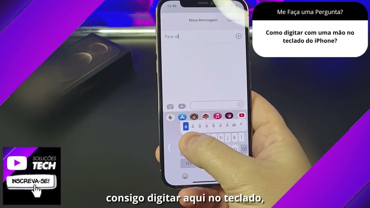 Como digitar com uma mão no teclado do iPhone❓