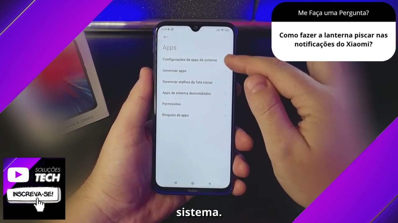 Como fazer a lanterna piscar nas notificações do Xiaomi❓