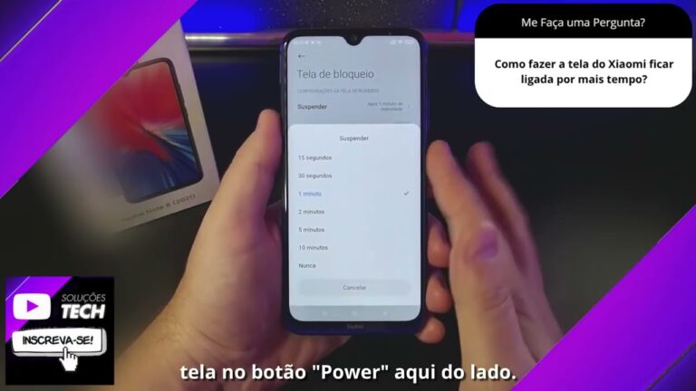 Como fazer a tela do Xiaomi ficar ligada por mais tempo❓