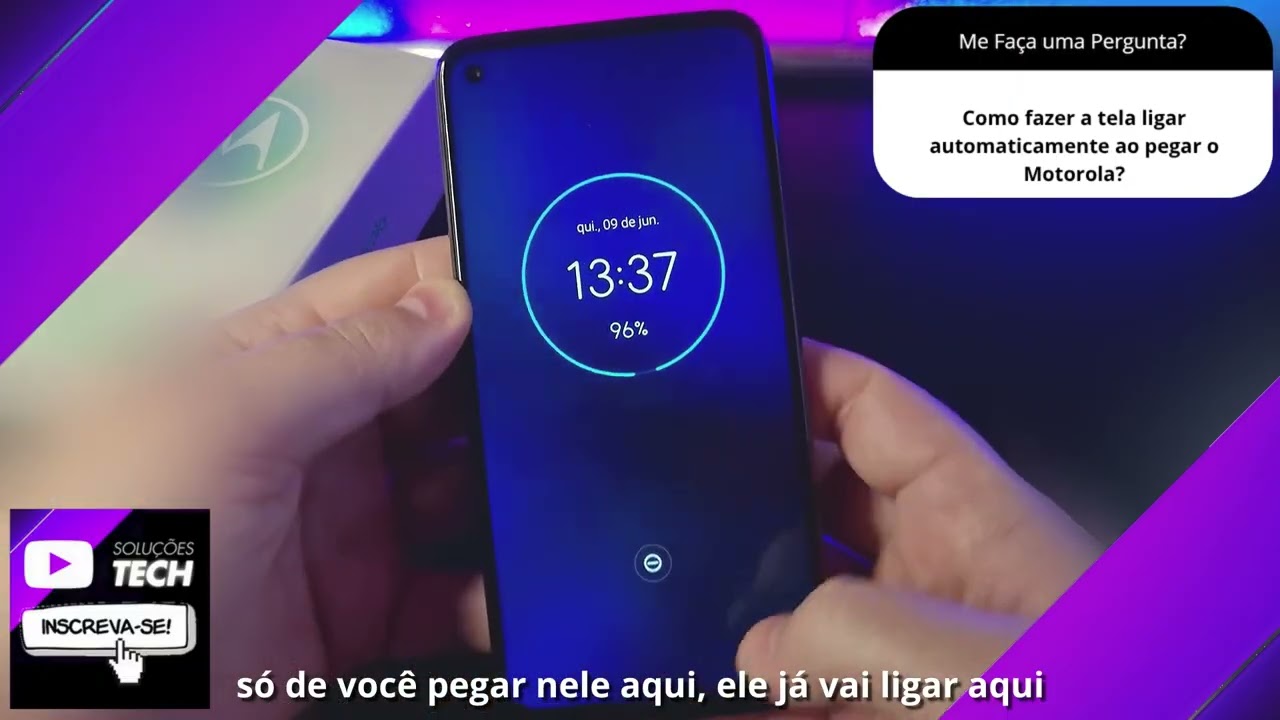 Como fazer a tela ligar automaticamente ao pegar o Motorola❓