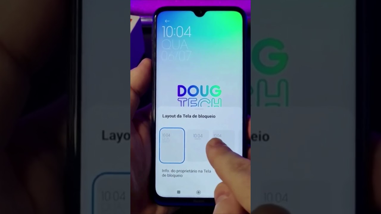 COMO EXIBIR MENSAGEM NA TELA DE BLOQUEIO NO XIAOMI #Shorts