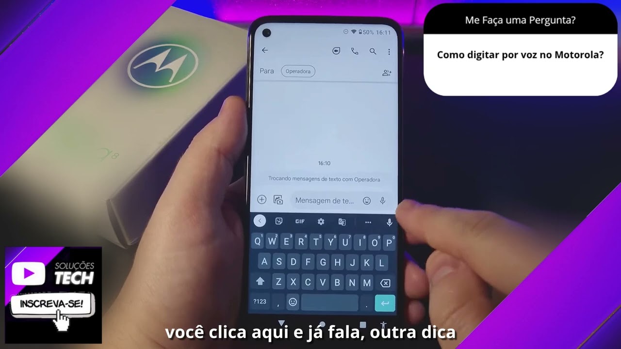Como digitar por voz no Motorola❓
