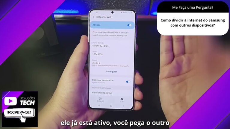 Como dividir a internet do Samsung com outros dispositivos❓