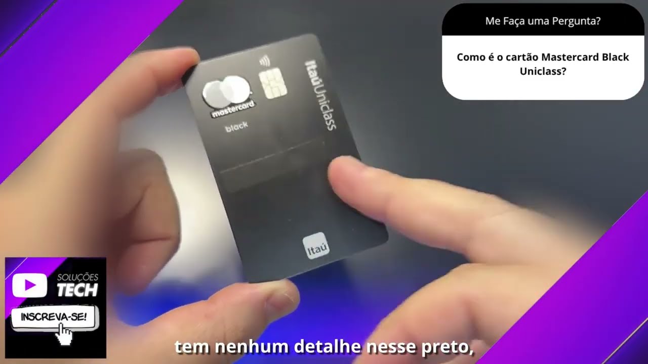 Como é o cartão Mastercard Black Uniclass❓