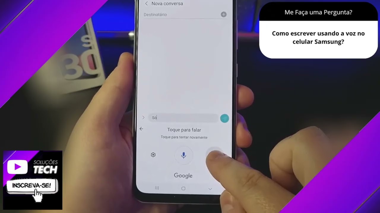 Como escrever usando a voz no celular Samsung❓