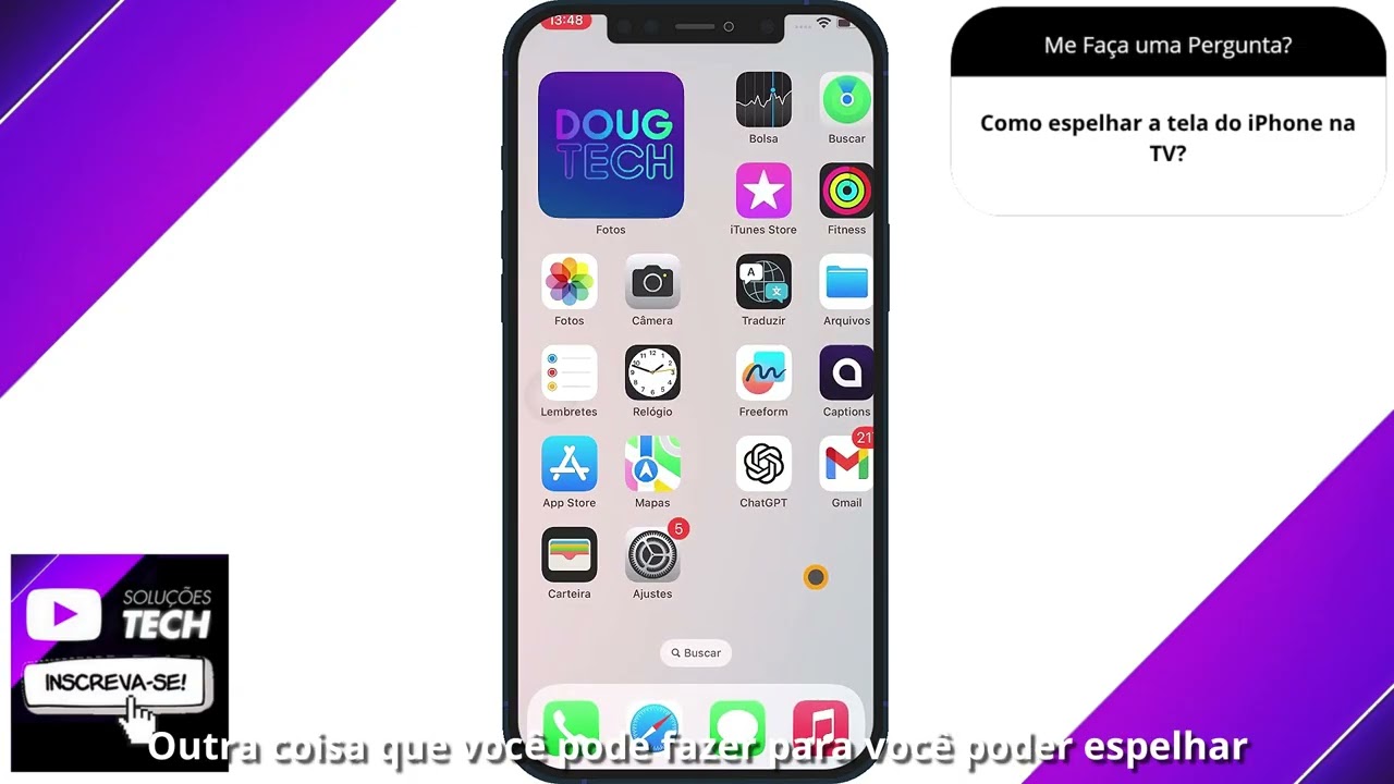 Como espelhar a tela do iPhone na TV❓