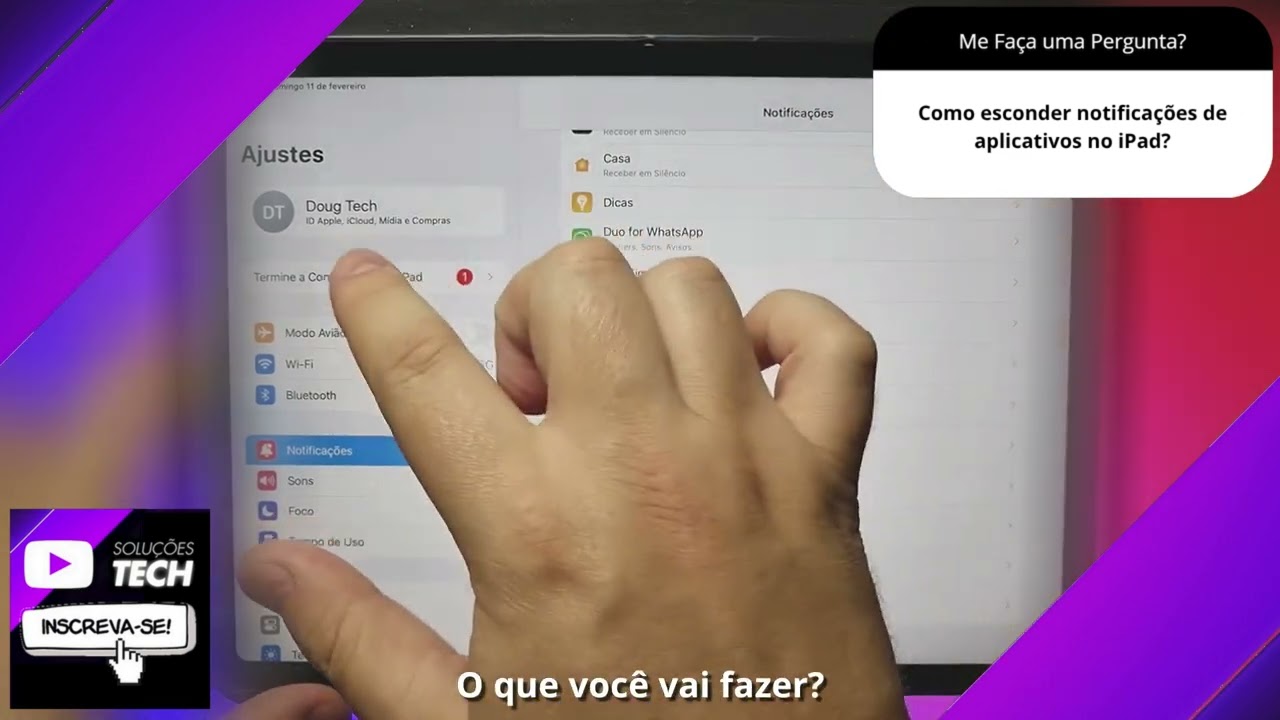 Como esconder notificações de aplicativos no iPad❓