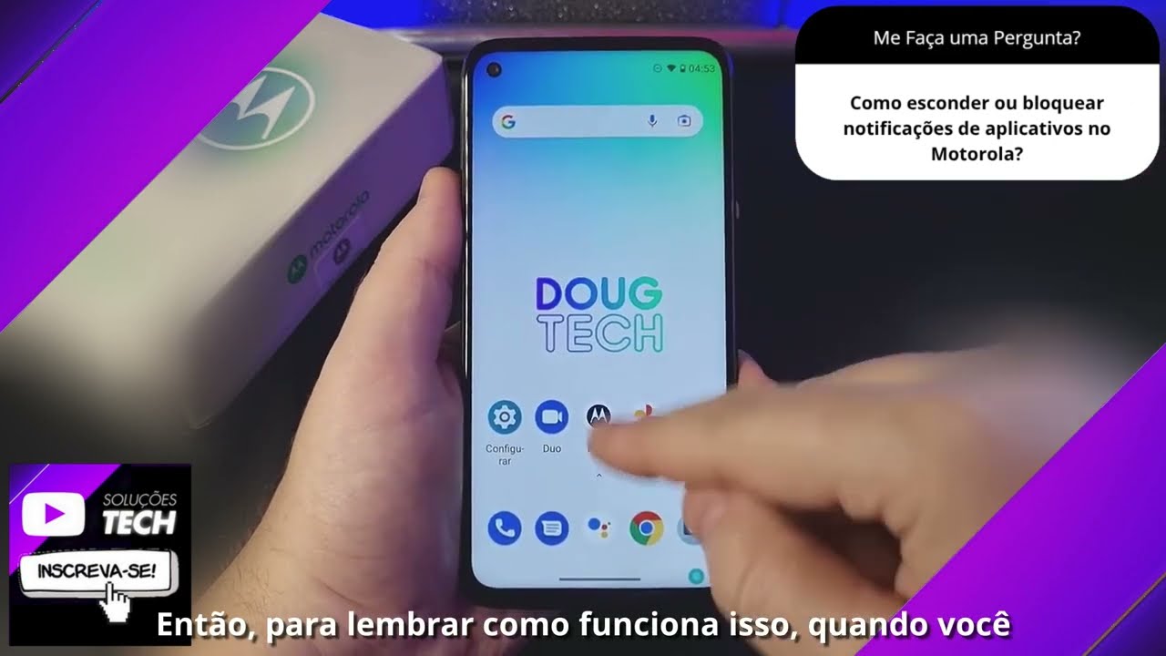 Como esconder ou bloquear notificações de aplicativos no Motorola❓