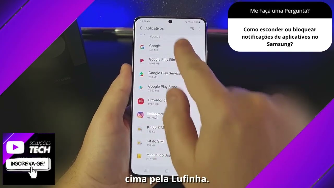 Como esconder ou bloquear notificações de aplicativos no Samsung❓