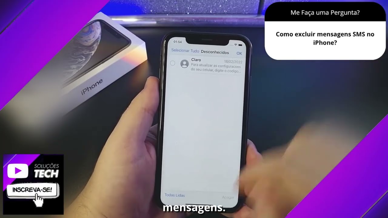 Como excluir mensagens SMS no iPhone❓