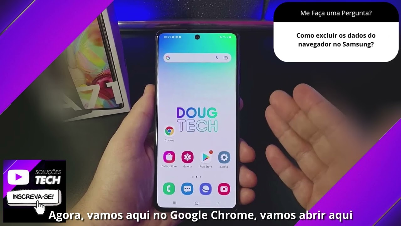 Como excluir os dados do navegador no Samsung❓