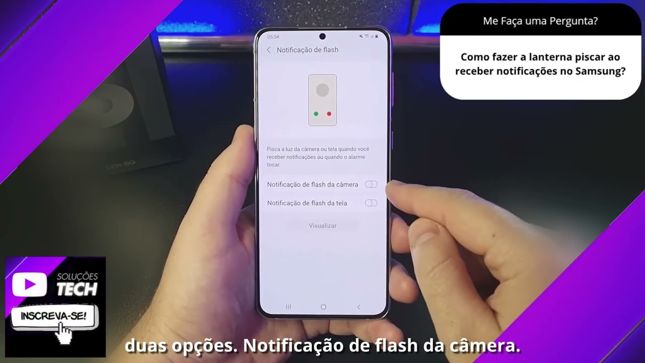 Como fazer a lanterna piscar ao receber notificações no Samsung❓