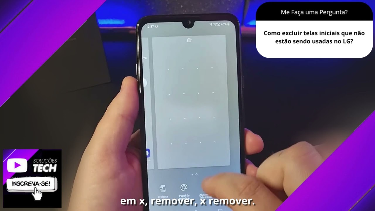 Como excluir telas iniciais que não estão sendo usadas no LG❓