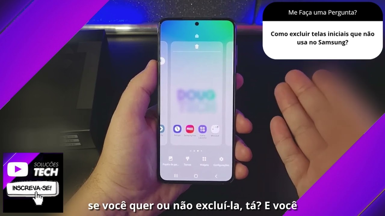 Como excluir telas iniciais que não usa no Samsung❓