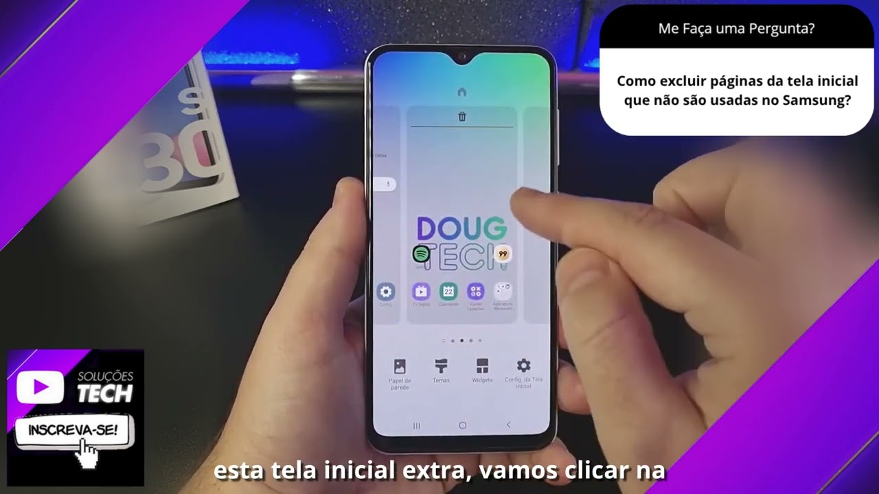 Como excluir páginas da tela inicial que não são usadas no Samsung❓