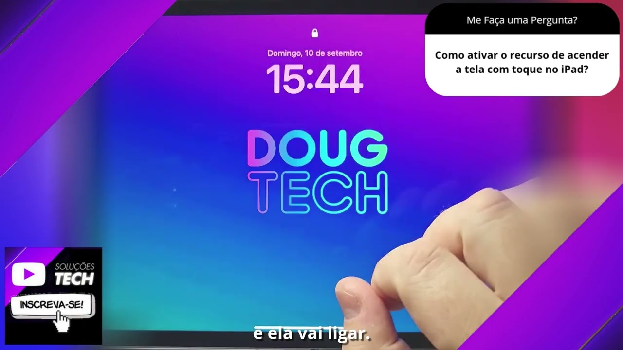 Como ativar o recurso de acender a tela com toque no iPad❓