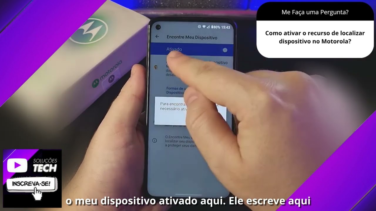 Como ativar o recurso de localizar dispositivo no Motorola❓
