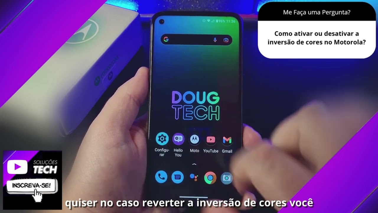 Como ativar ou desativar a inversão de cores no Motorola❓