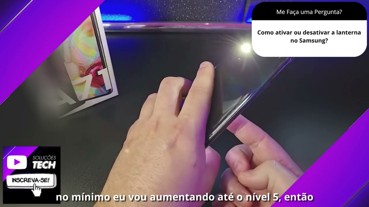 Como ativar ou desativar a lanterna no Samsung❓