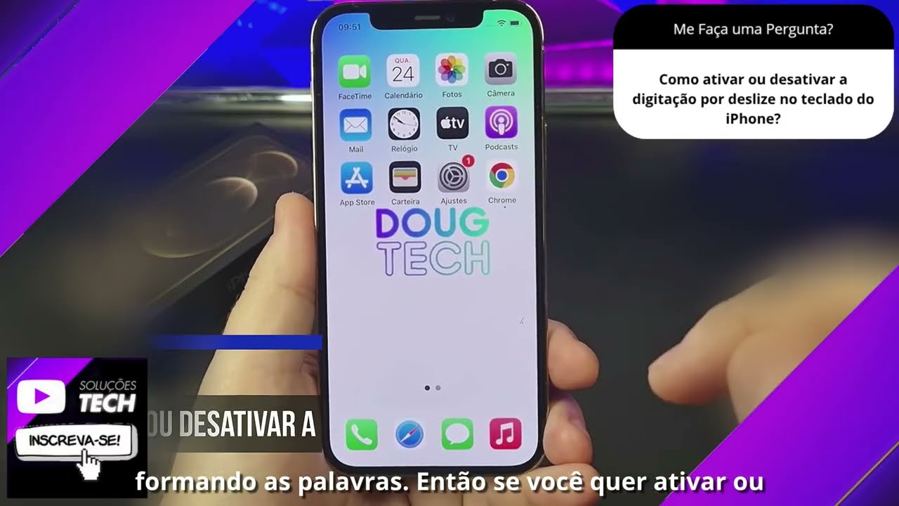 Como ativar ou desativar a digitação por deslize no teclado do iPhone❓