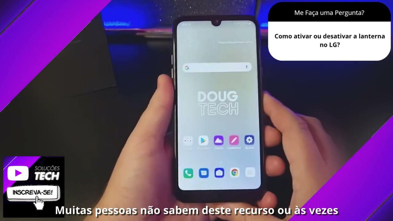 Como ativar ou desativar a lanterna no LG❓