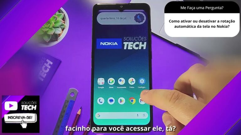 Como ativar ou desativar a rotação automática da tela no Nokia❓