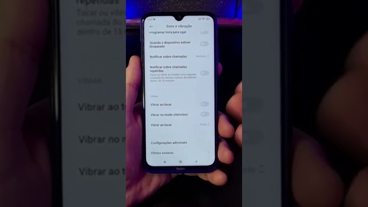► Como Ativar ou Desativar as Vibrações no Xiaomi #Shorts