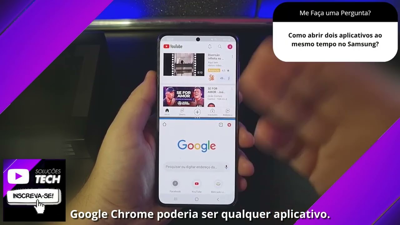 Como abrir dois aplicativos ao mesmo tempo no Samsung❓