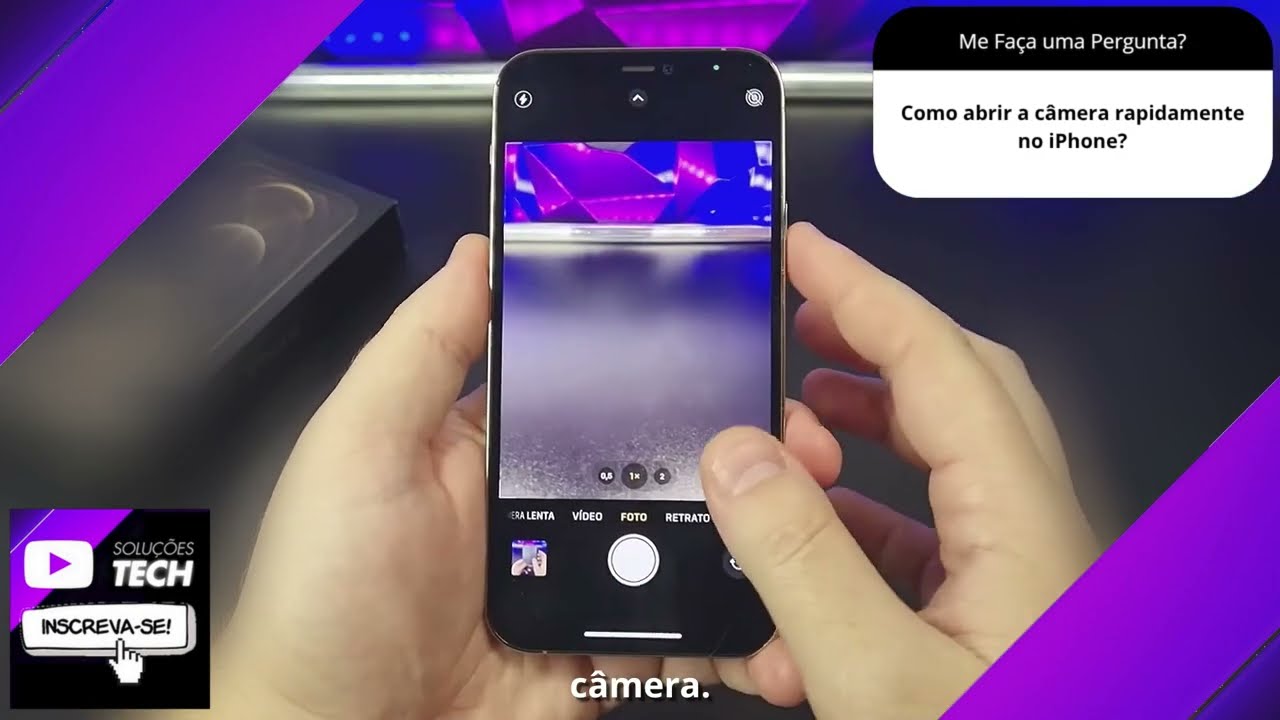 Como abrir a câmera rapidamente no iPhone❓