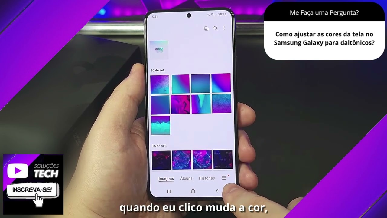 Como ajustar as cores da tela no Samsung Galaxy para daltônicos❓