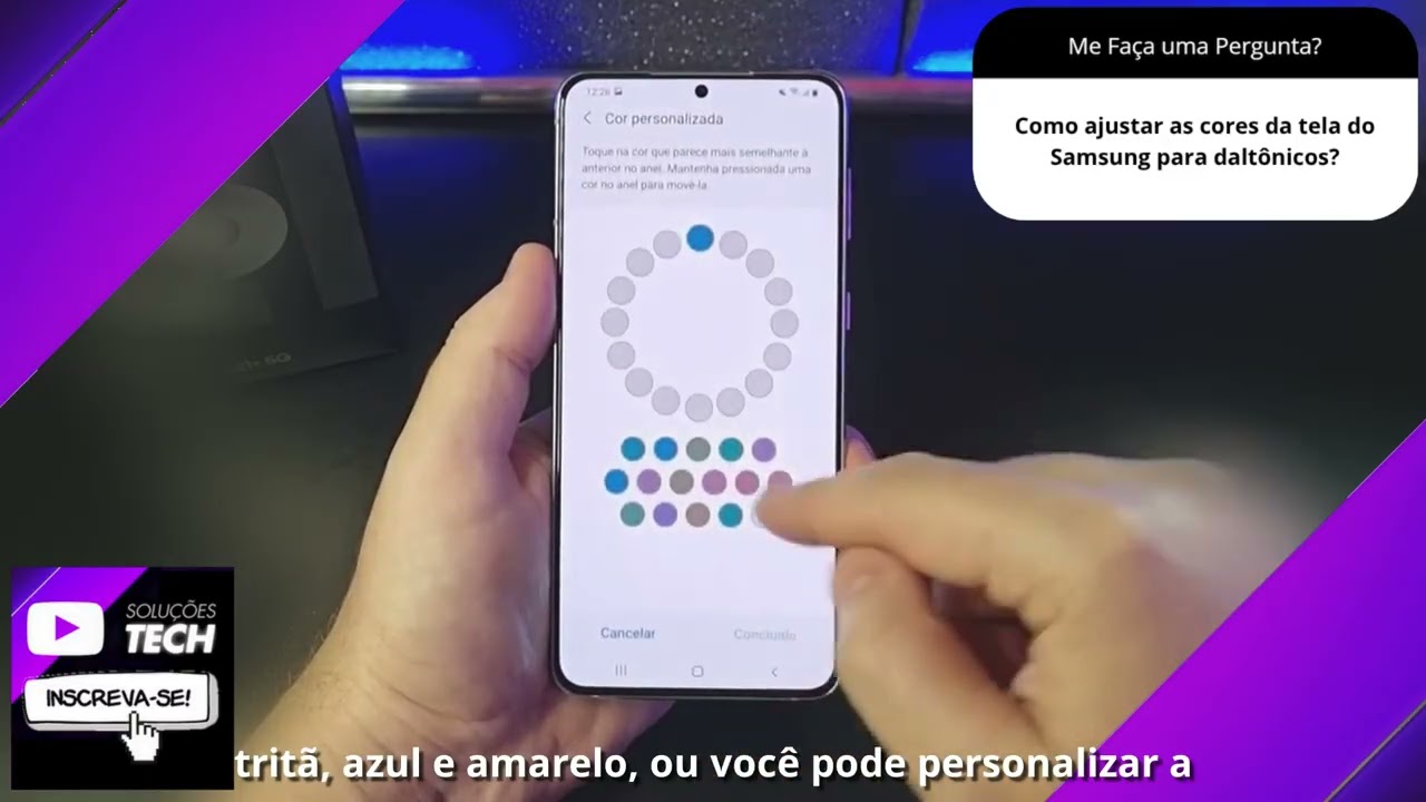 Como ajustar as cores da tela do Samsung para daltônicos❓