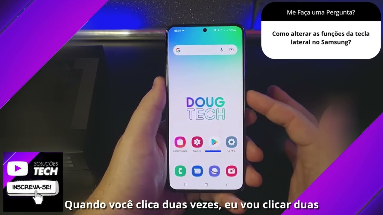 Como alterar as funções da tecla lateral no Samsung❓