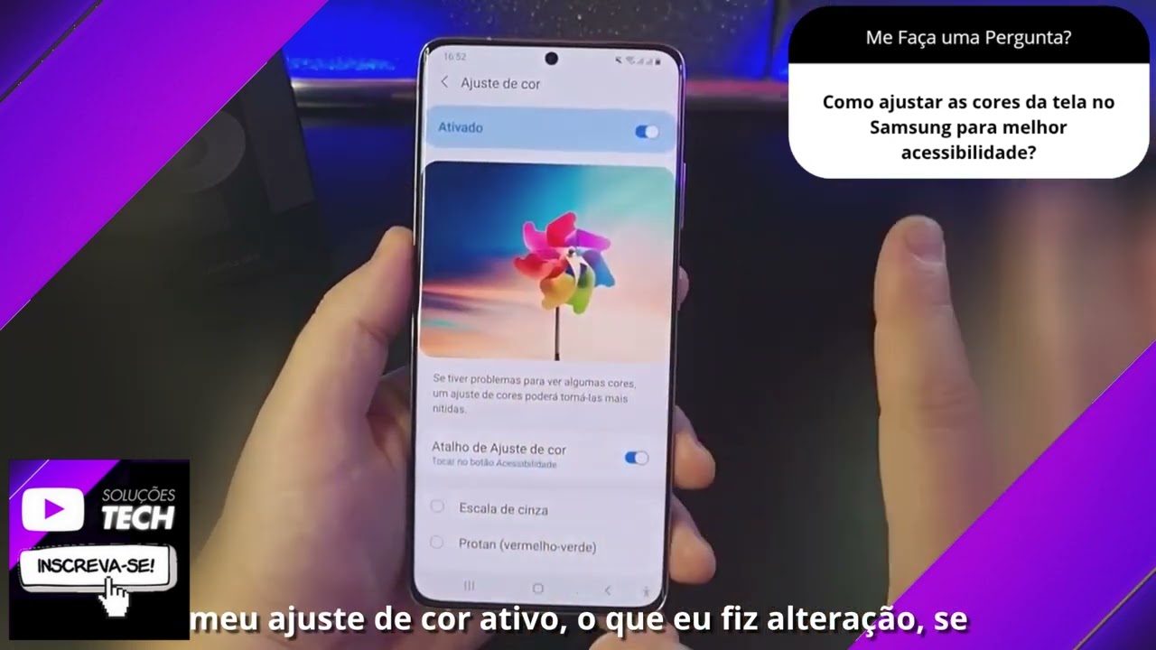 Como ajustar as cores da tela no Samsung para melhor acessibilidade❓