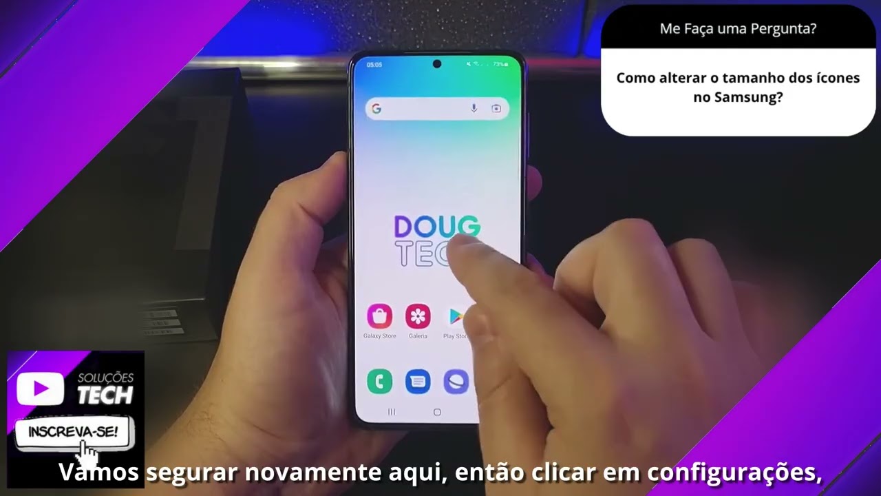 Como alterar o tamanho dos ícones no Samsung❓