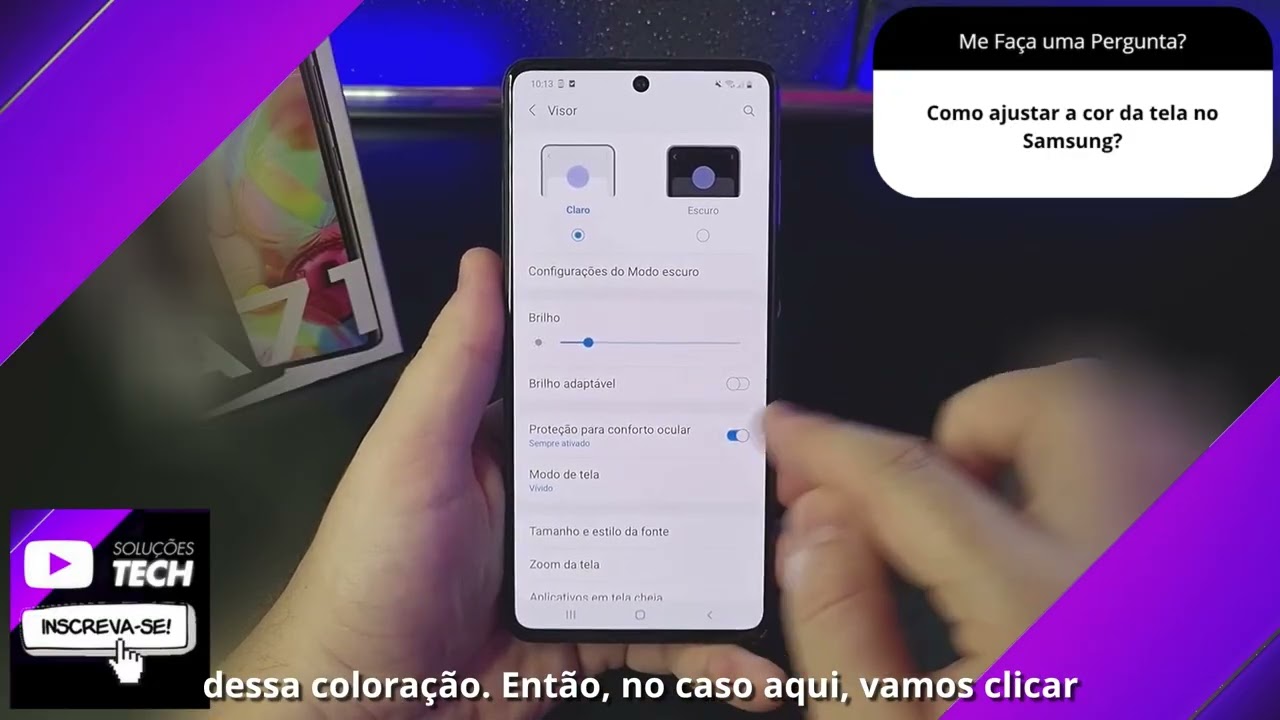 Como ajustar a cor da tela no Samsung❓