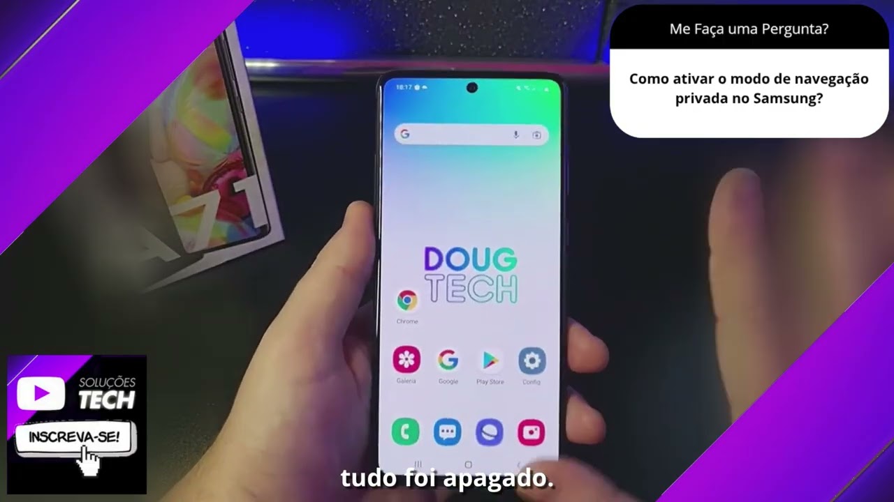 Como ativar o modo de navegação privada no Samsung❓