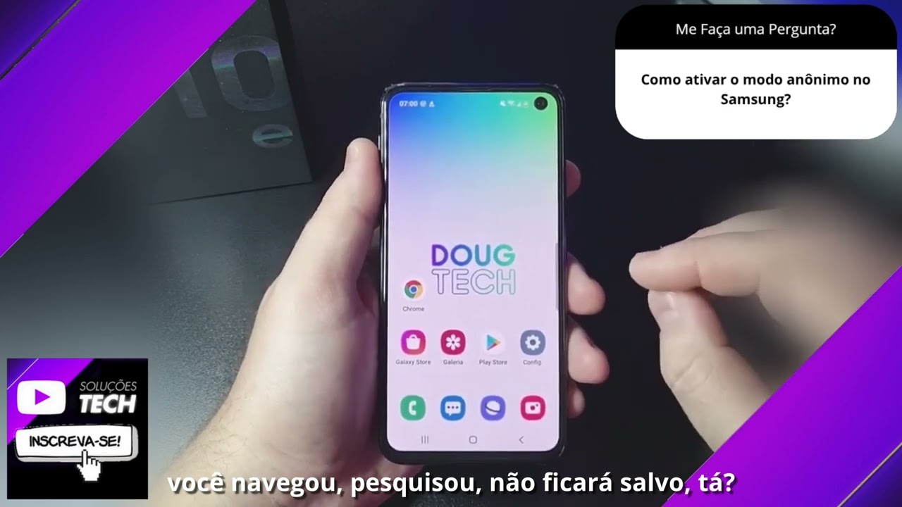 Como ativar o modo anônimo no Samsung❓