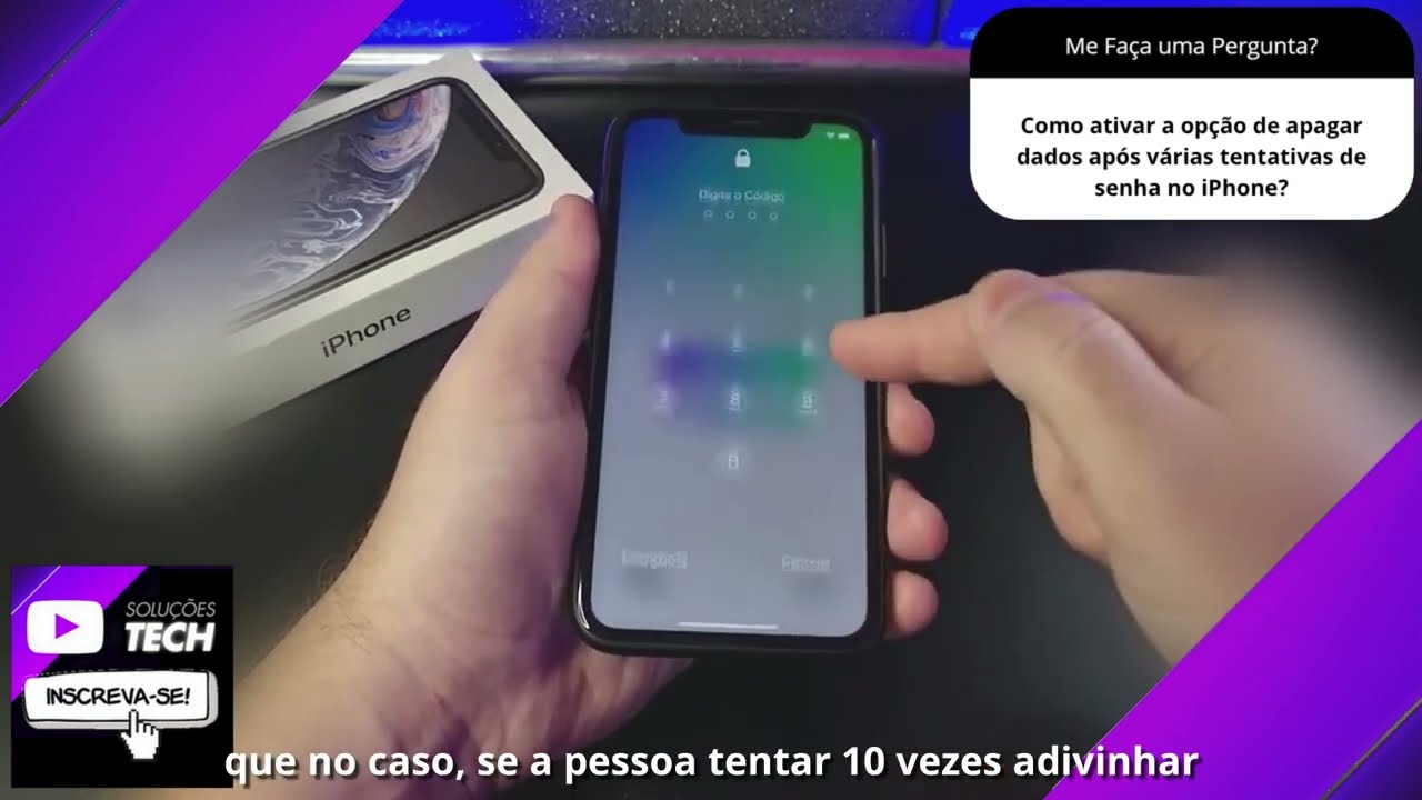 Como ativar a opção de apagar dados após várias tentativas de senha no iPhone❓