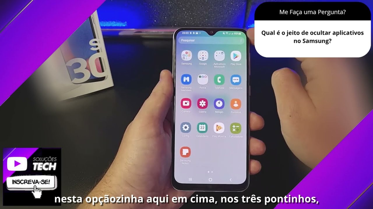 Qual é o jeito de ocultar aplicativos no Samsung❓