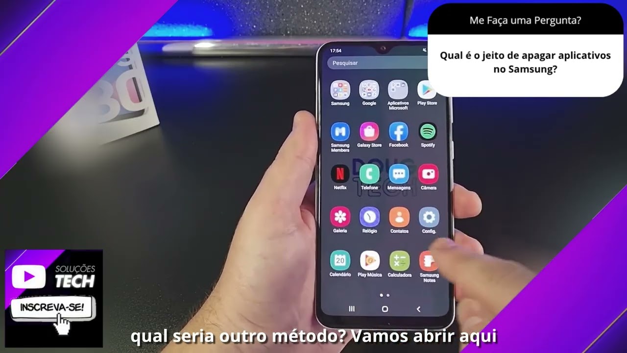 Qual é o jeito de apagar aplicativos no Samsung❓