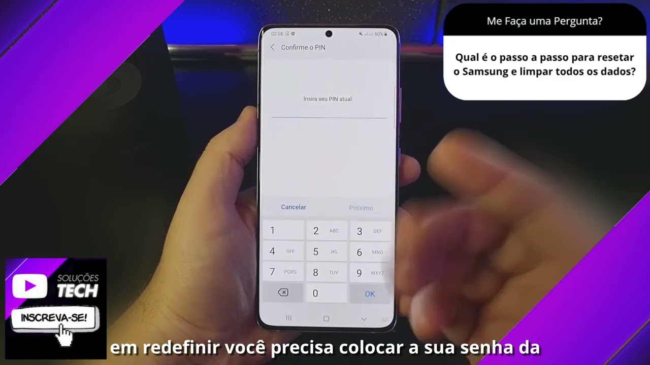 Qual é o passo a passo para resetar o Samsung e limpar todos os dados❓