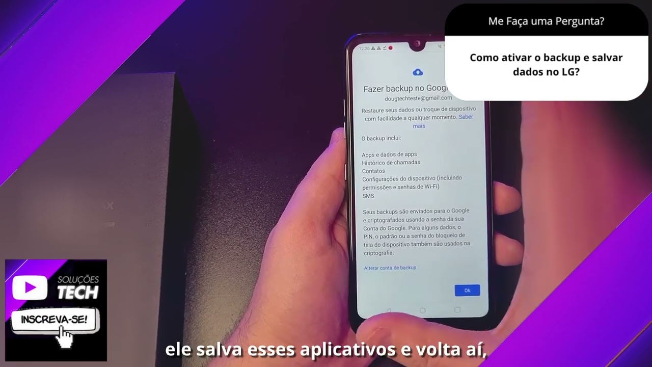 Como ativar o backup e salvar dados no LG❓