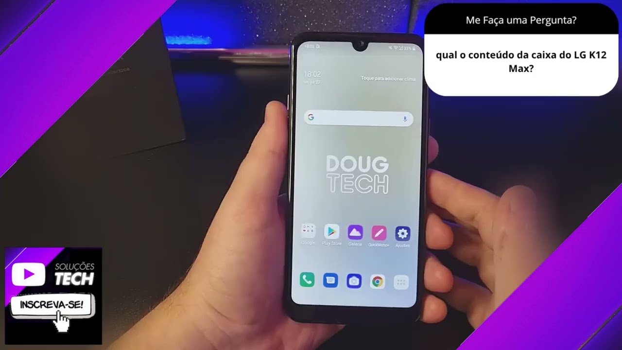 qual o conteúdo da caixa do LG K12 Max❓